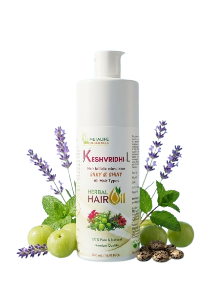 Keshvridhi-L Herbal Hair Oil by Metalife Biosciences