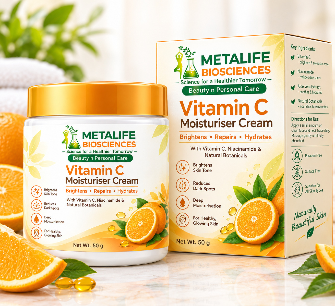 Vitamin C Moisturizer Cream 100 grm.