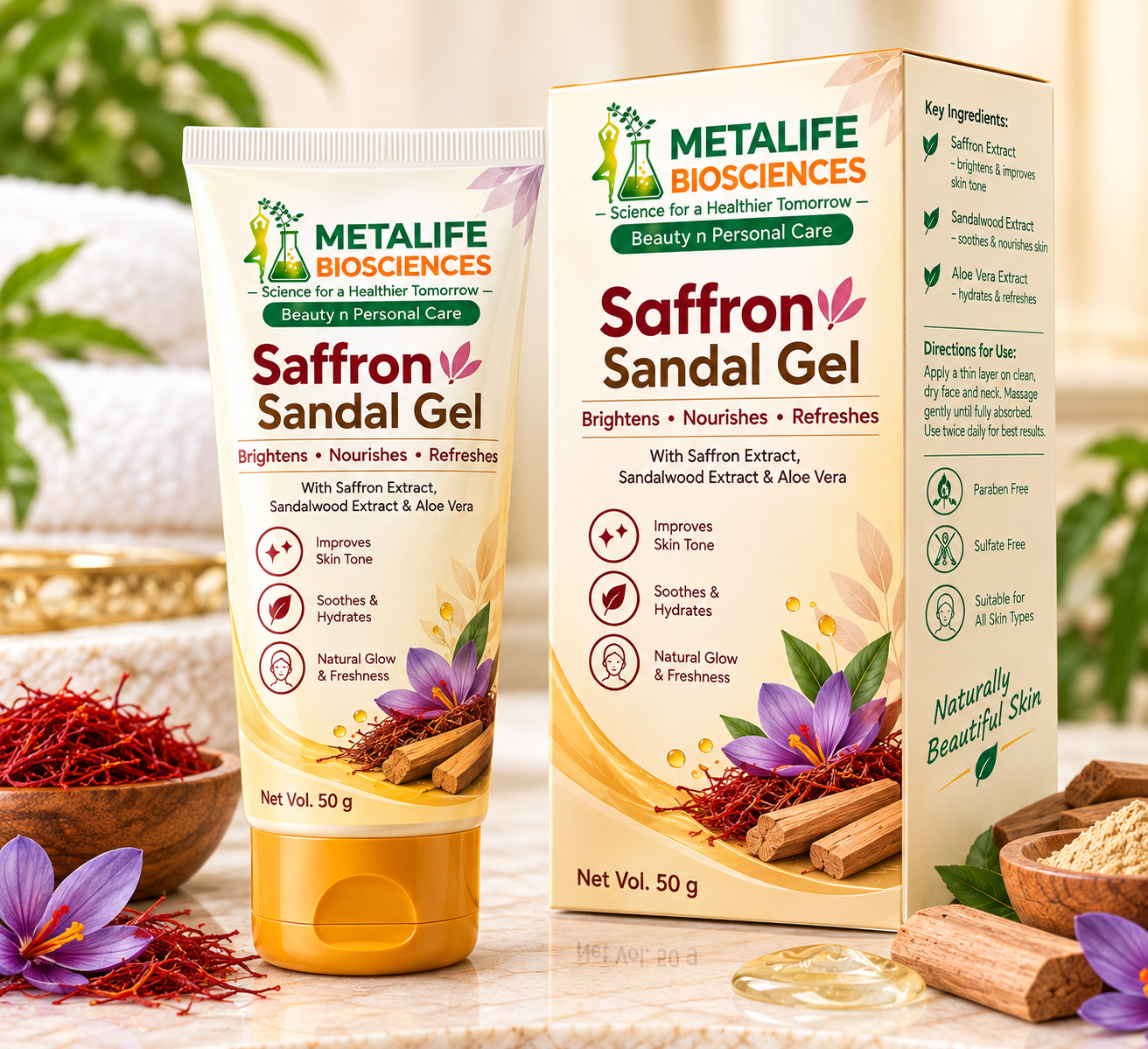 Saffron Sandle Gel 50g